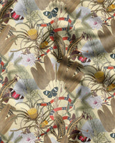 Tissu d'ameublement Jardin des Serpents Rouges