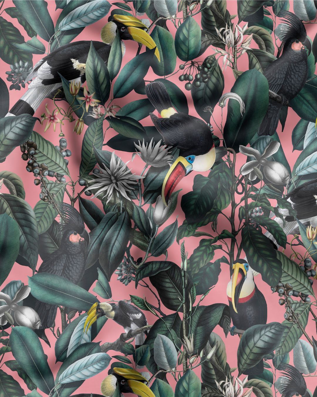 Tissu d'ameublement Arbres aux Toucans