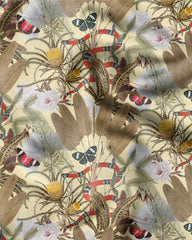 Tissu d'ameublement Jardin des Serpents Rouges