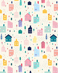 Rideau chambre enfant Rue des Songes