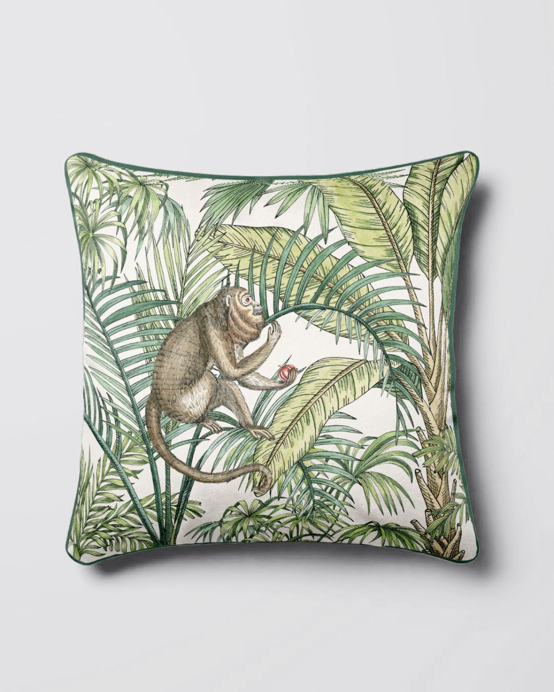 Coussin Singes et Palmiers 1