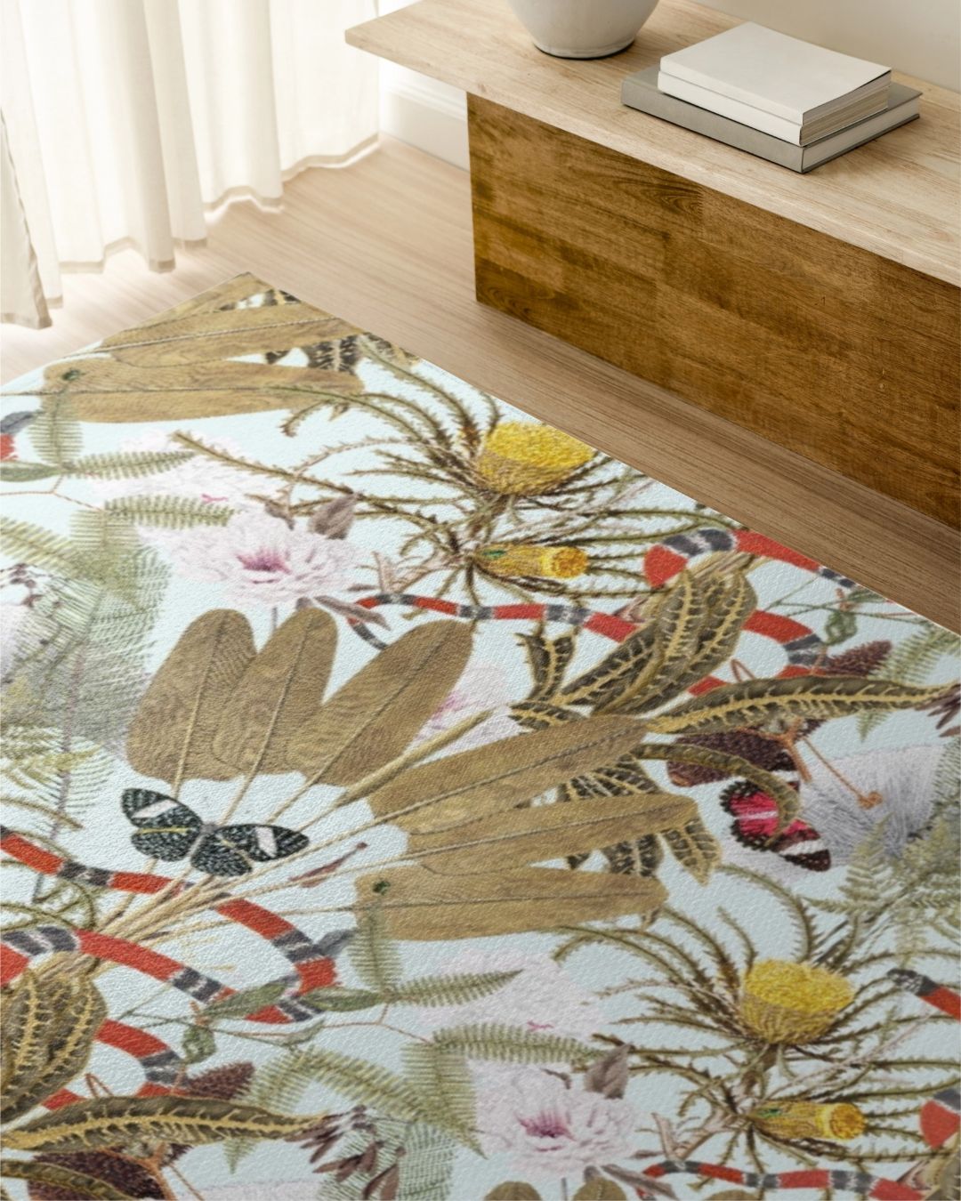 Tapis Jardin des Serpents Rouges